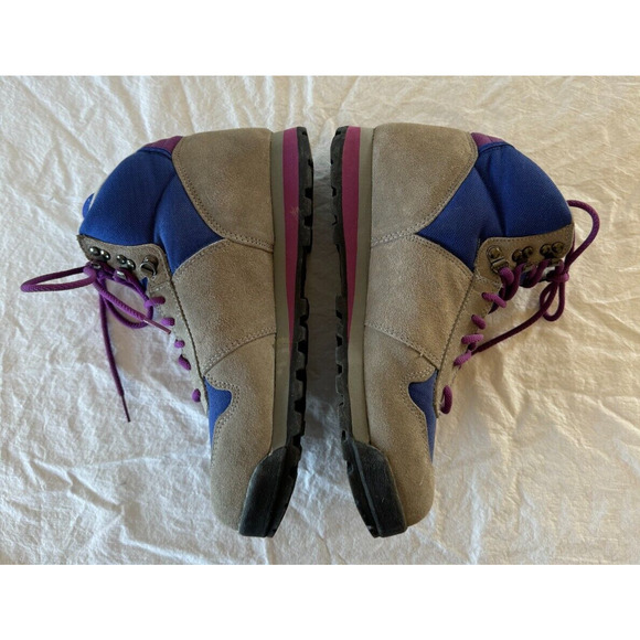 Merrell Y2K Womens Hiking Camping Boots Suede Sz 9 Air Cushion Gray Blue Purple - Picture 8 of 10
